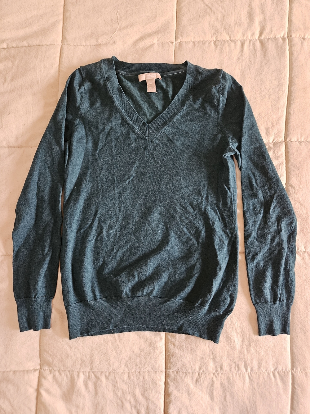Banana Republic Women's V-Neck Sweater in Teal
